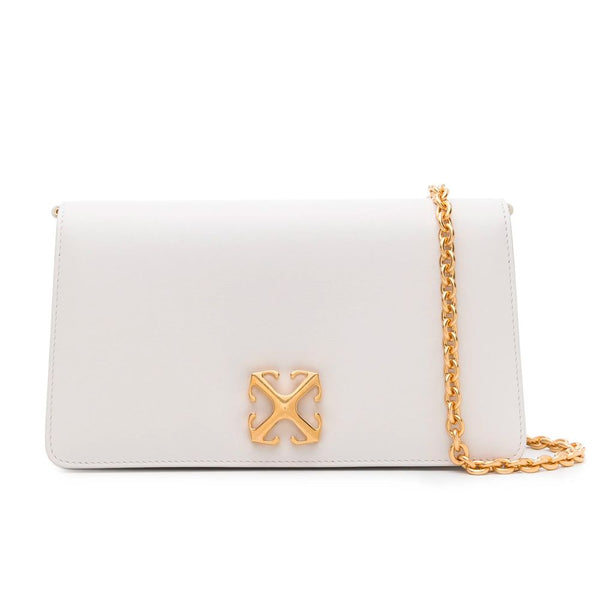 White Leather Crossbody Bag