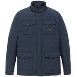 Blue Nylon Men Jacket