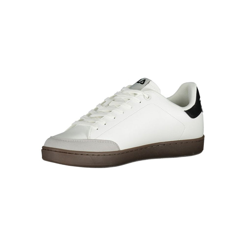 White Polyester Sneaker