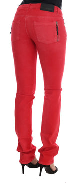 Jeans de diseñador Radiant Red Super Slim