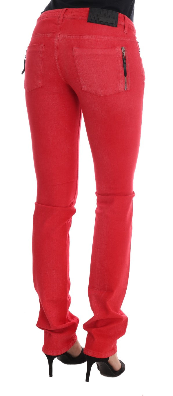 Jean designer Radiant Red Super Slim