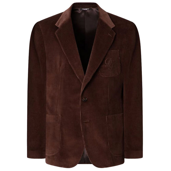 Brown Cotton Blazer