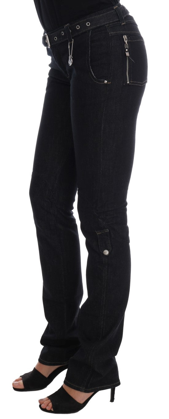 Jeans slim coton bleu foncé svelte