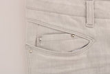 Chic White Slim Fit Stretch Jeans