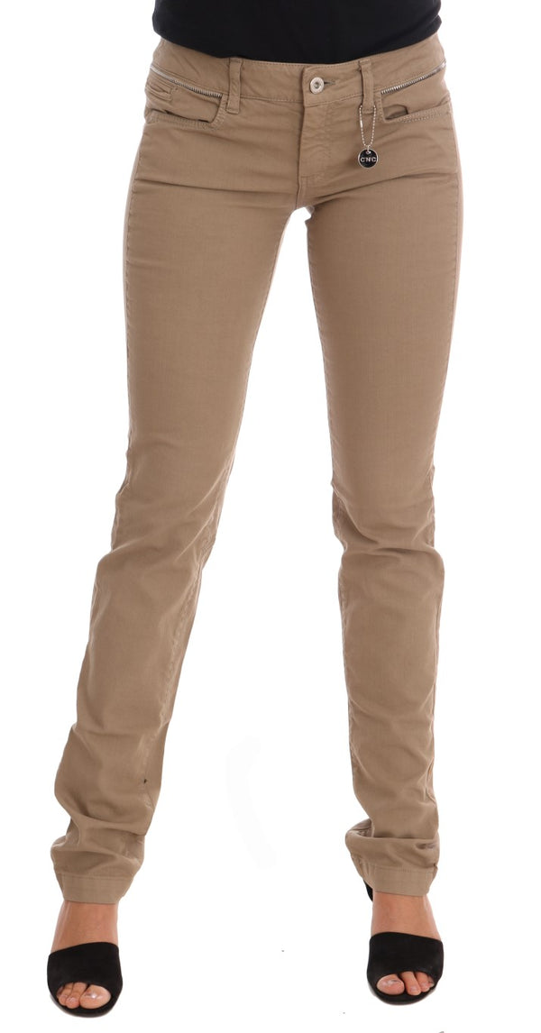 Beige Super Slim Fit Denim Freude