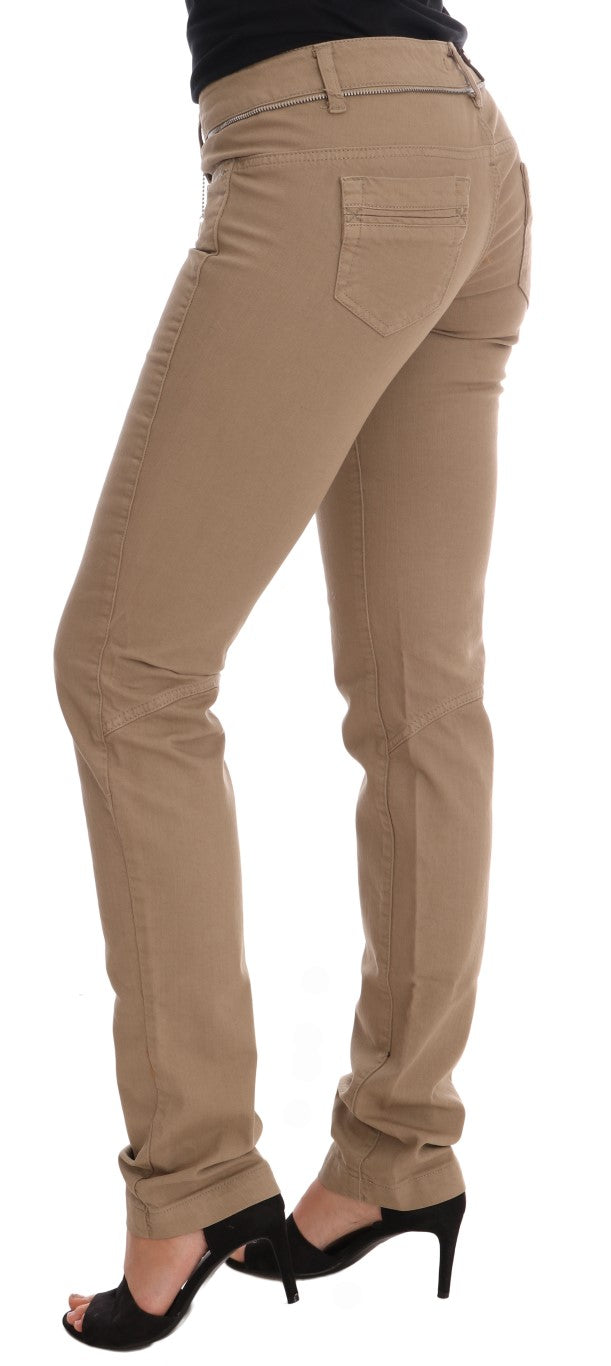 Beige super slim fit denim délice