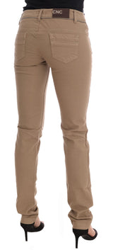 Beige Super Slim Fit Denim Freude