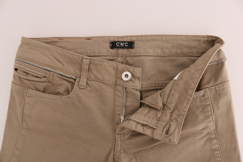 Beige Super Slim Fit Denim Freude