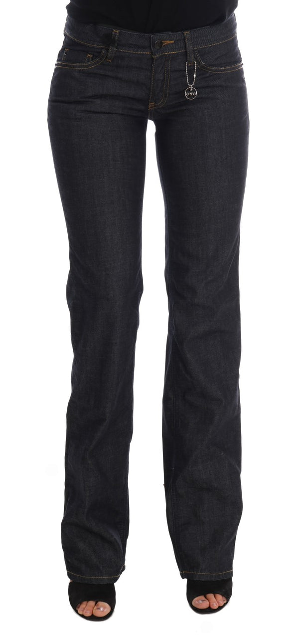 Chic Dark Blue gerade Fit Jeans