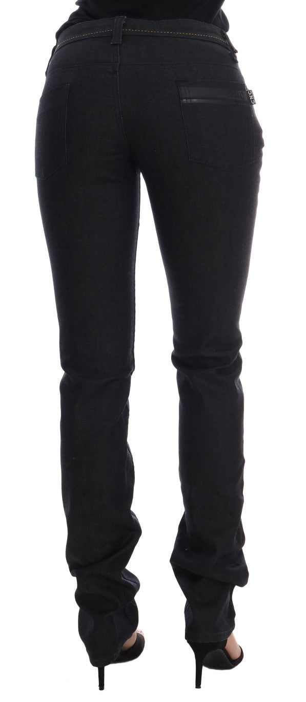 Chic Dark Blue Super Slim Fit Jeans