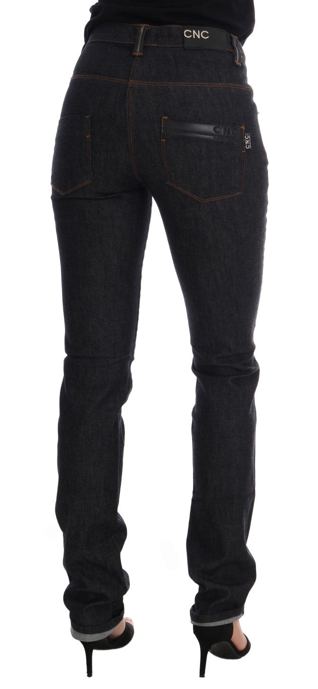 Jean super slim bleu foncé élégant