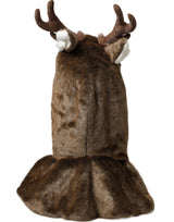 Brown Deer Faux Fur Whole Head Hat