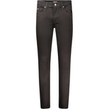 Black Cotton Jeans & Pant