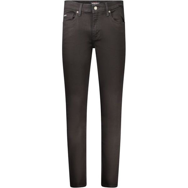 Black Cotton Jeans & Pant