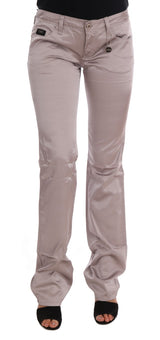 Jeans de créateurs slim beige chic