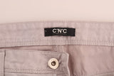 Jeans de créateurs slim beige chic