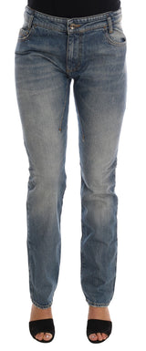 Jeans de diseñador de Fit Blue Slim de Chic Blue