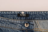 Jeans de créateurs de slim bleu chic