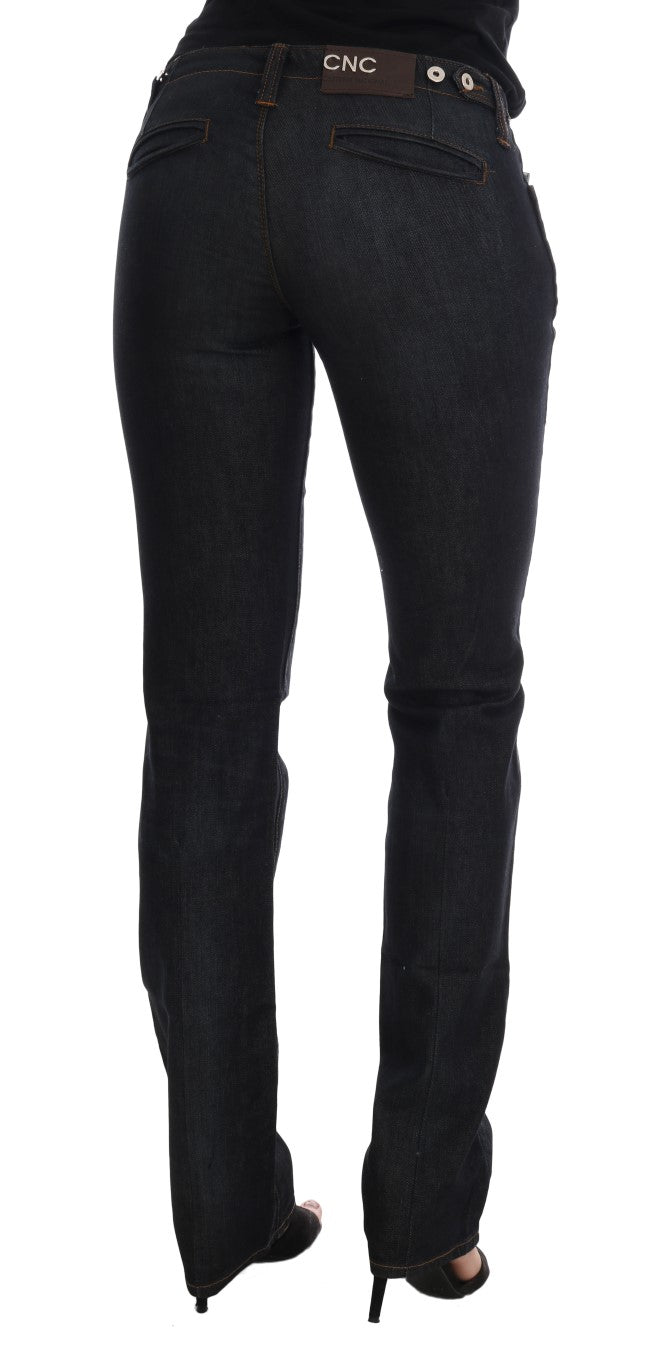 Jeans in forma slim scuro blu scuro