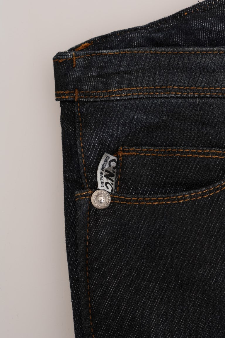 Jeans in forma slim scuro blu scuro