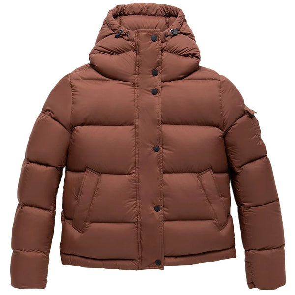 Brown Polyester Jackets & Coat