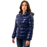 Blue Polyamide Jackets & Coat