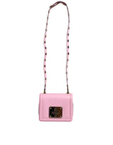 Baby Pink LOLA Leather Studded Crossbody Strap Bag