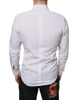 White Bib Cotton Poplin Formal Dress Shirt