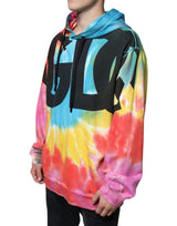 Multicolor Tie Dye Hooded Sweatshirt Sweater