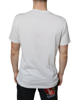 White Cotton DG Logo Print T-shirt