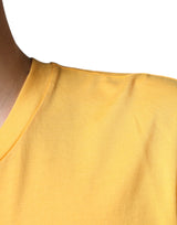 Yellow Secret Graden Floral Cotton Crew Neck T-shirt