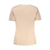 Beige Cotton Tops & T-Shirt