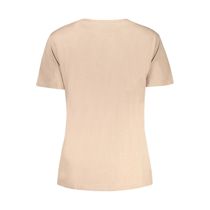 Beige Cotton Tops & T-Shirt