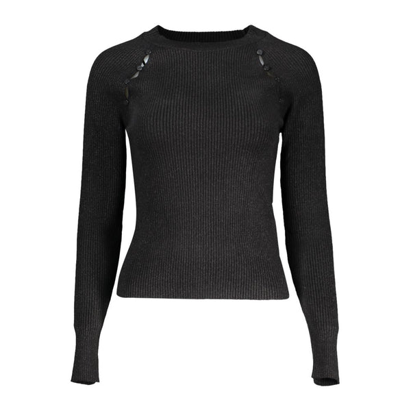 Black Polyester Sweater