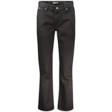 Black Cotton Jeans & Pant