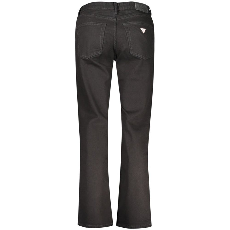 Black Cotton Jeans & Pant