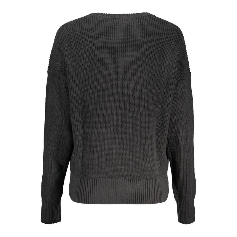 Black Cotton Sweater