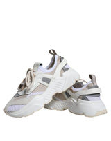 White Beige Leather Sport DAYMASTER Sneakers Shoes