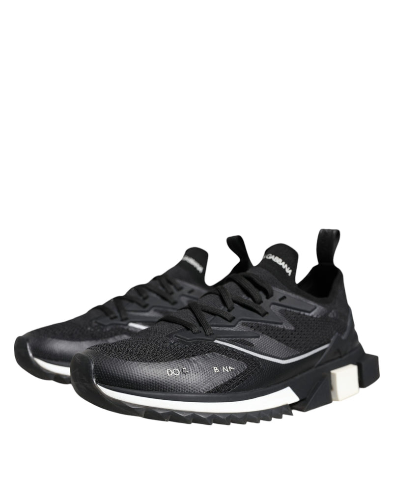 Black White SORRENTO Sport Stretch Sneakers Shoes