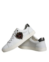 White Leather Heart Low Top Casual Sneakers Shoes