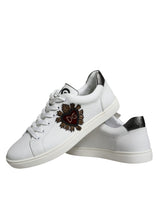 White Leather Heart Low Top Casual Sneakers Shoes