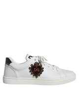 White Leather Heart Low Top Casual Sneakers Shoes