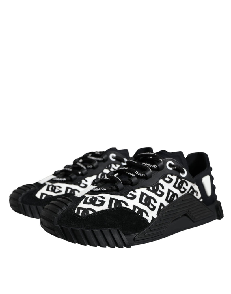 Black Logo Lace Up Low Top NS1 Sneakers Shoes