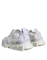 White Mesh Sorrento Trekking Sneakers Shoes