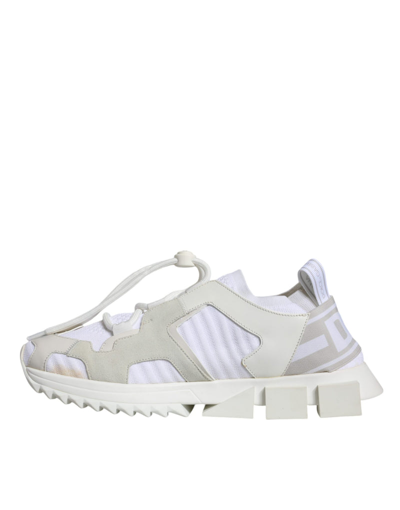 White Mesh Sorrento Trekking Sneakers Shoes