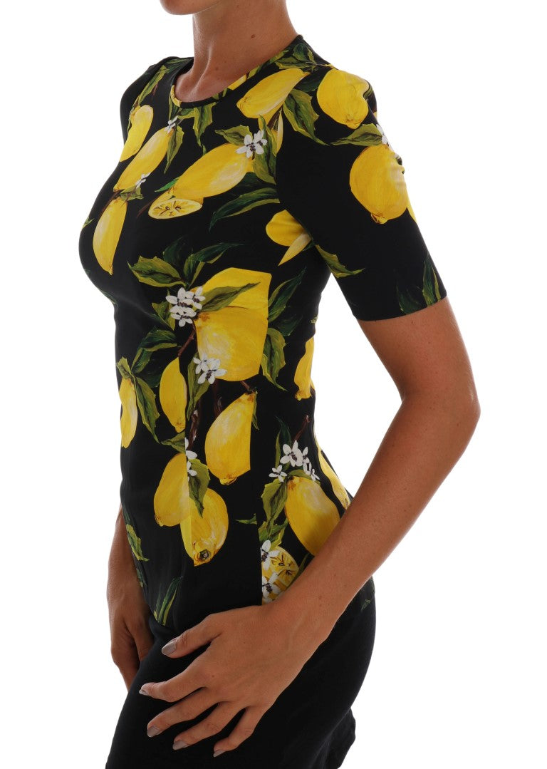 Blusa de seda con estampado de limón siciliano