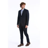 Blue Wool Suit