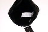 Elegante sombrero de gorro de piel negro xiangao