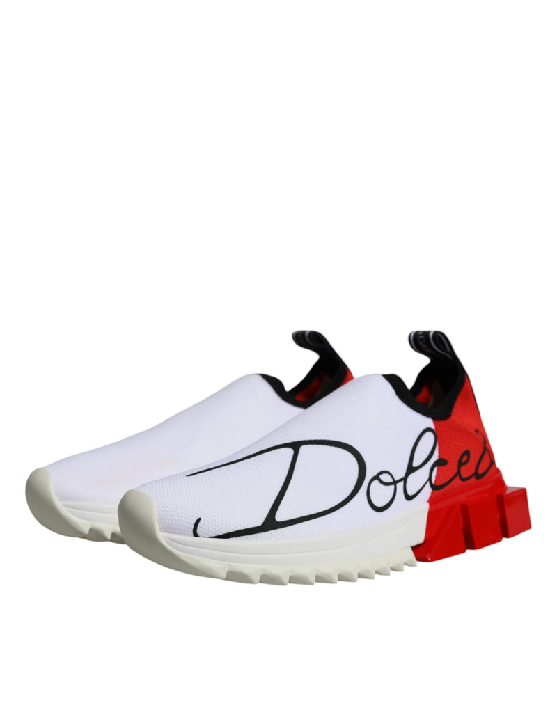 White Red Low Top Sorrento Men Sneakers Shoes