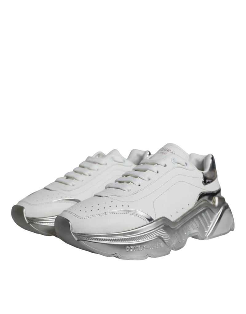 Silver White Daymaster Low Top Sneakers Shoes